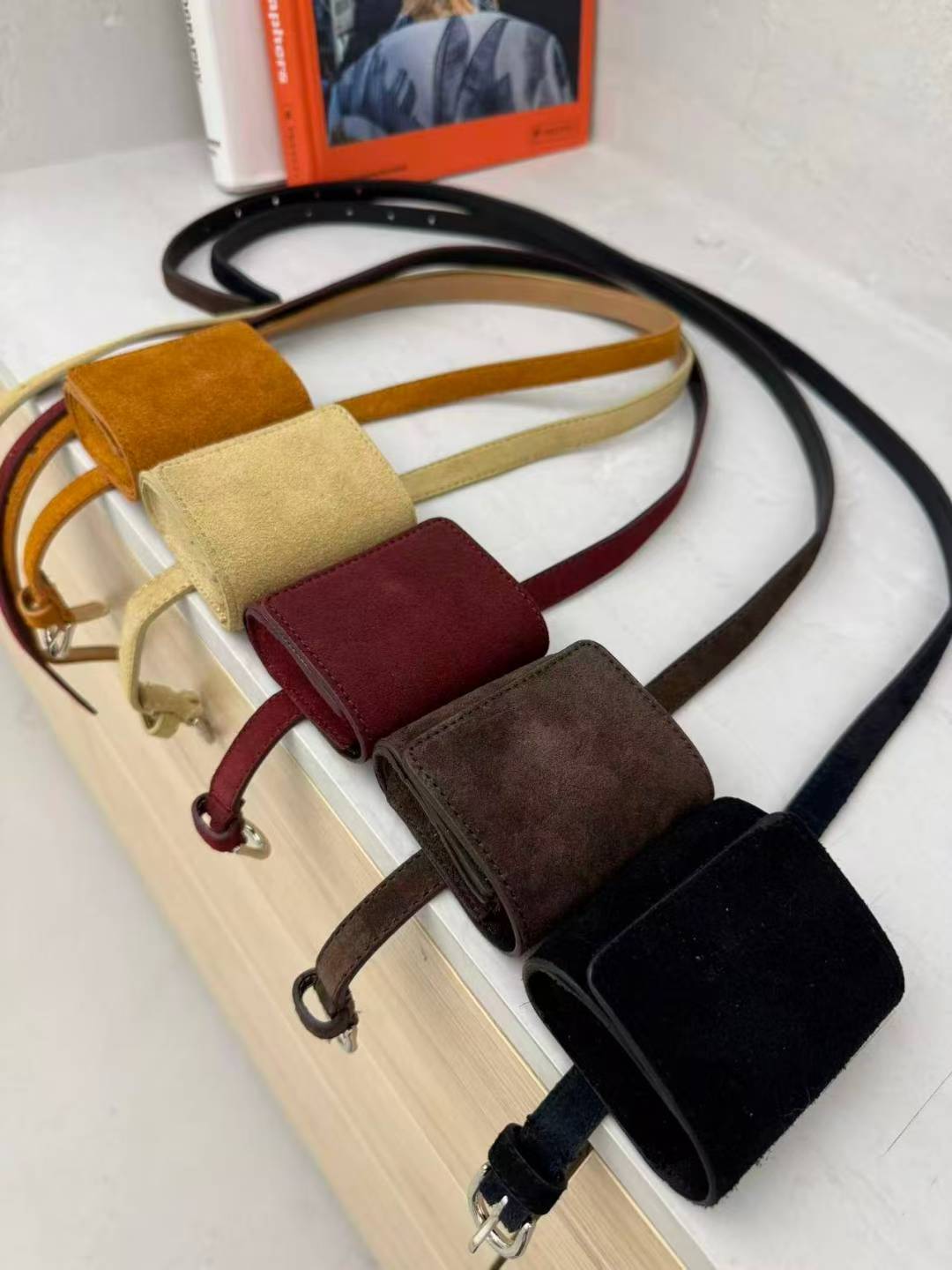 意大利猄皮小腰包皮帶