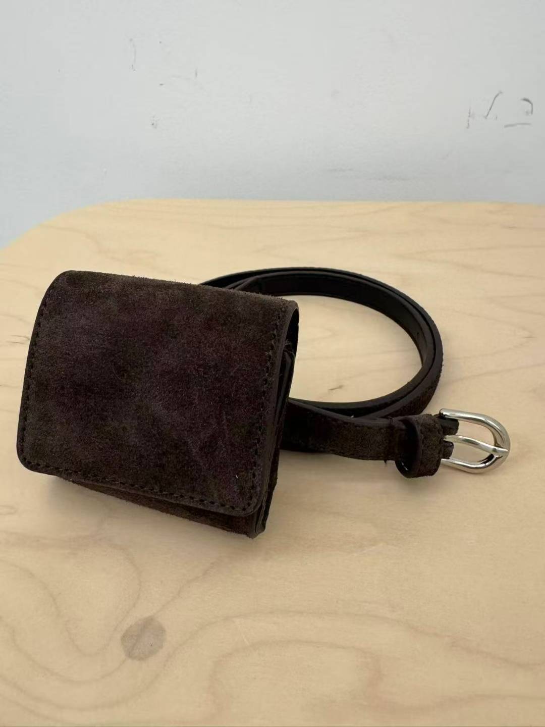 意大利猄皮小腰包皮帶