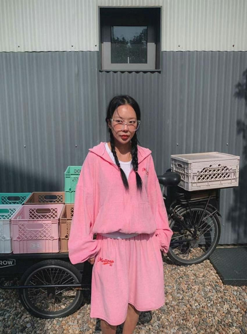 毛巾料拉鏈外套(set裝可另購毛巾料短褲)