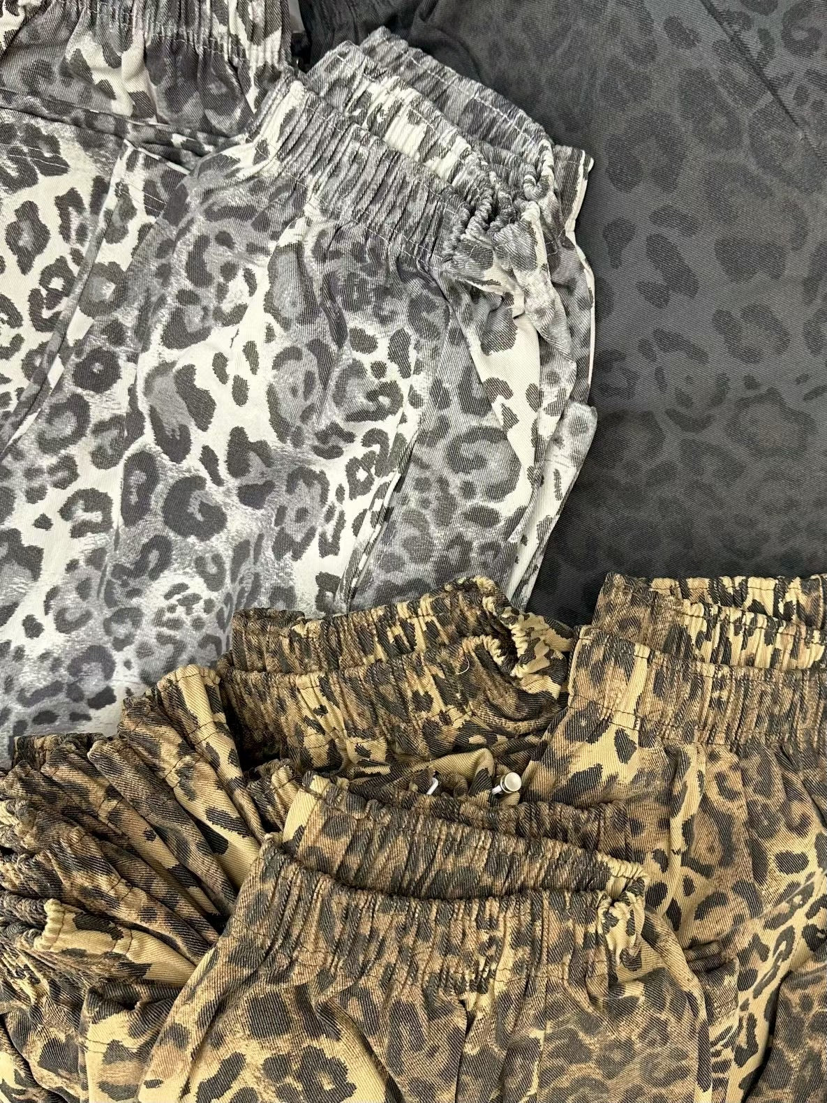 豹紋索腳褲