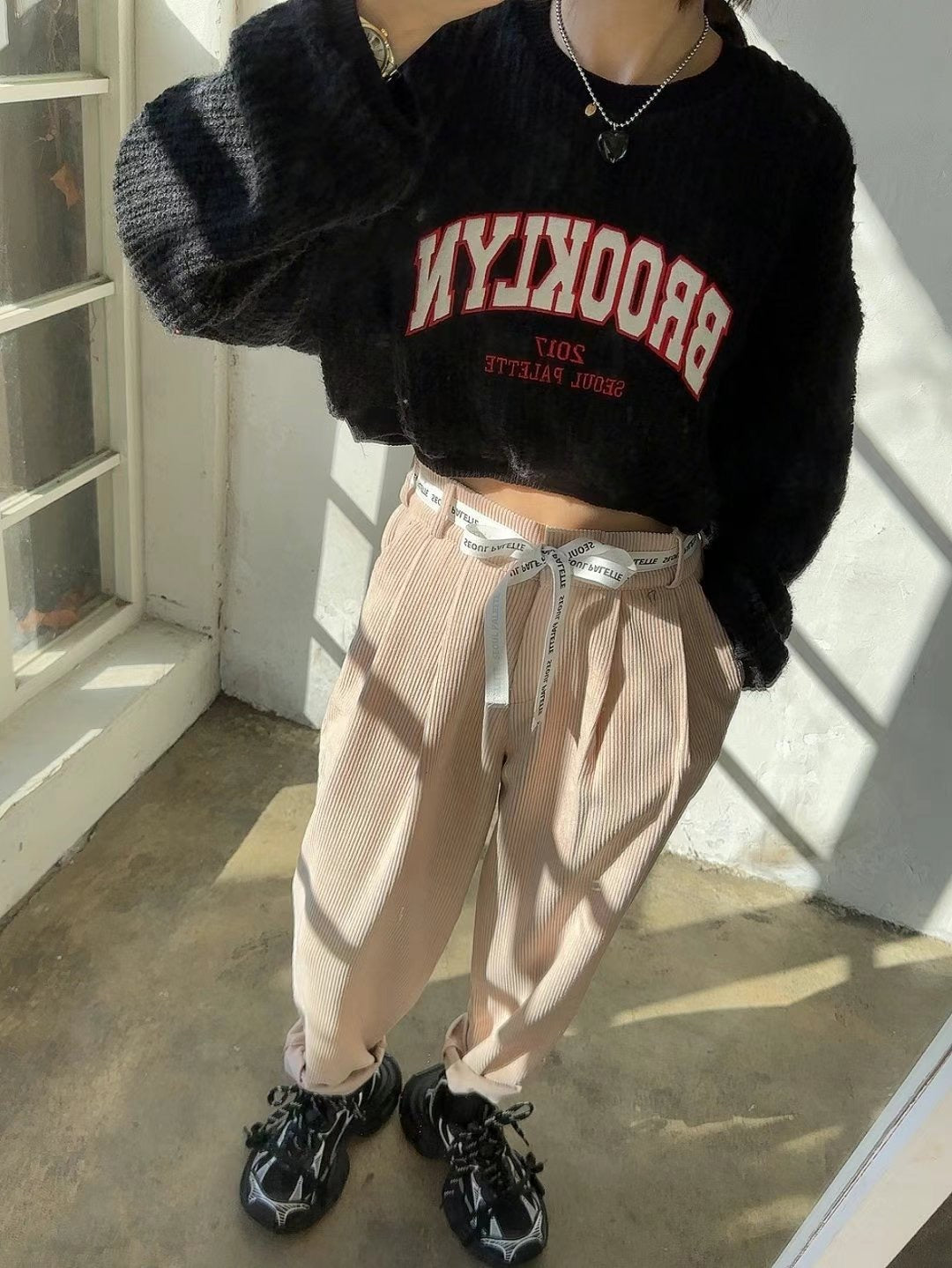 PROOKLYN velvet short Tee