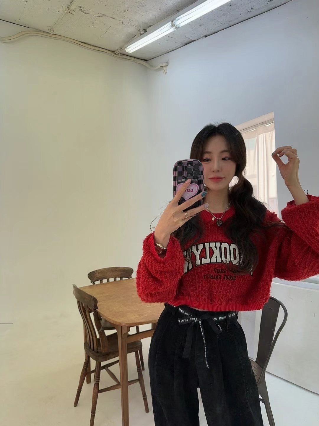 PROOKLYN velvet short Tee