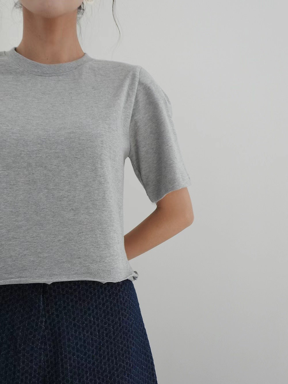 Puff sleeve short sleeve Tee