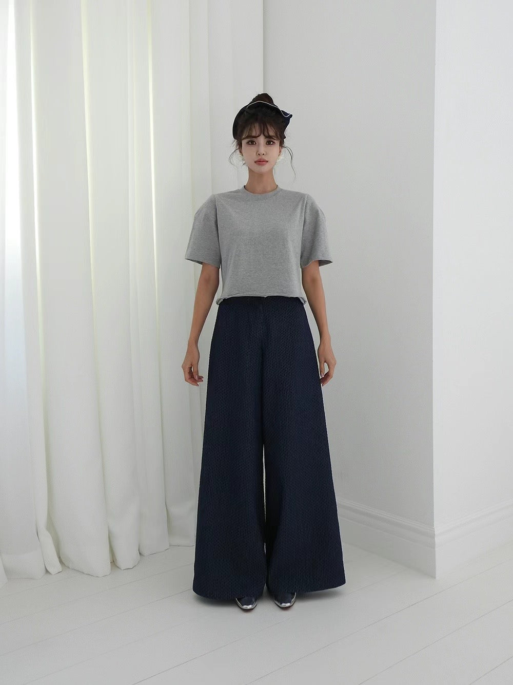 Puff sleeve short sleeve Tee