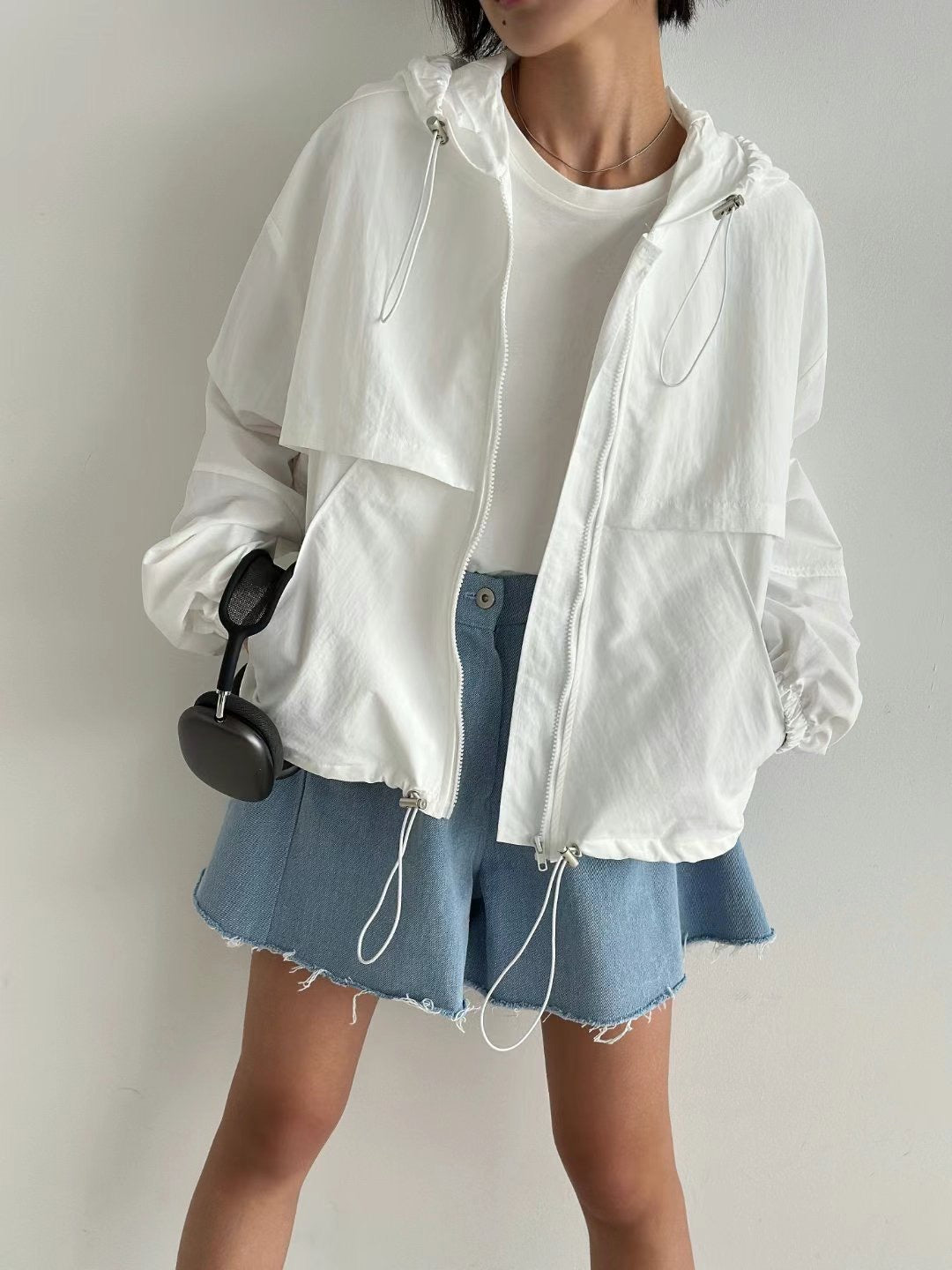 拉鍊風褸(set裝可另購風褸料短褲)