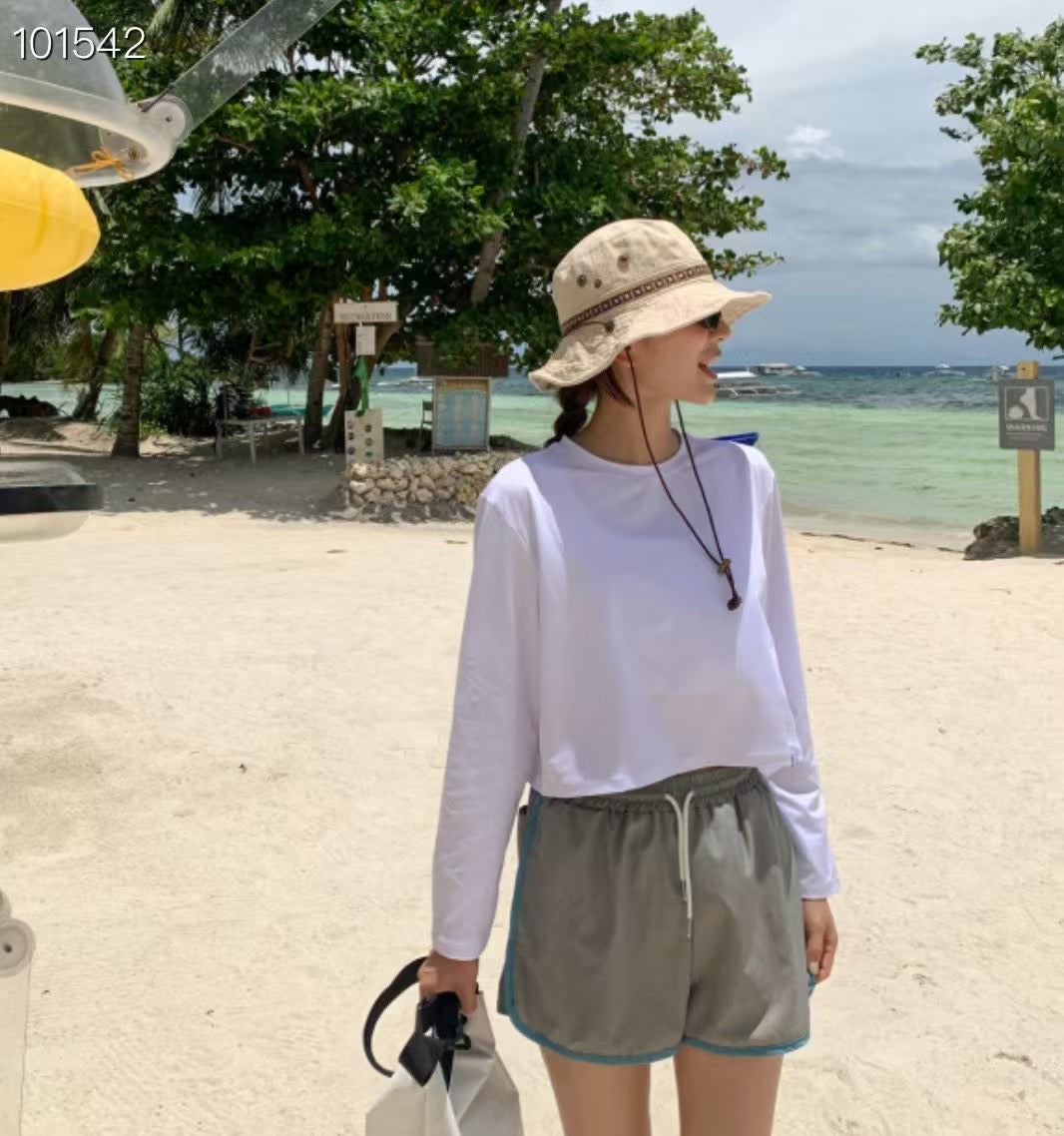 民族邊牛仔布漁夫帽