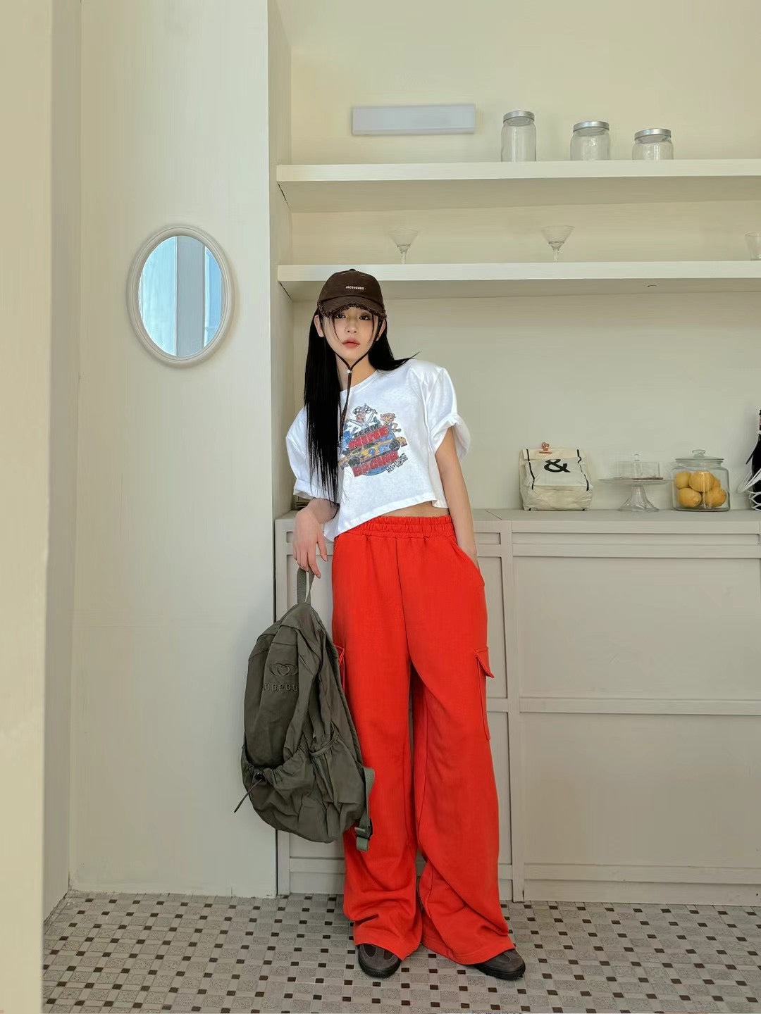 Side two pocket cloth trousers