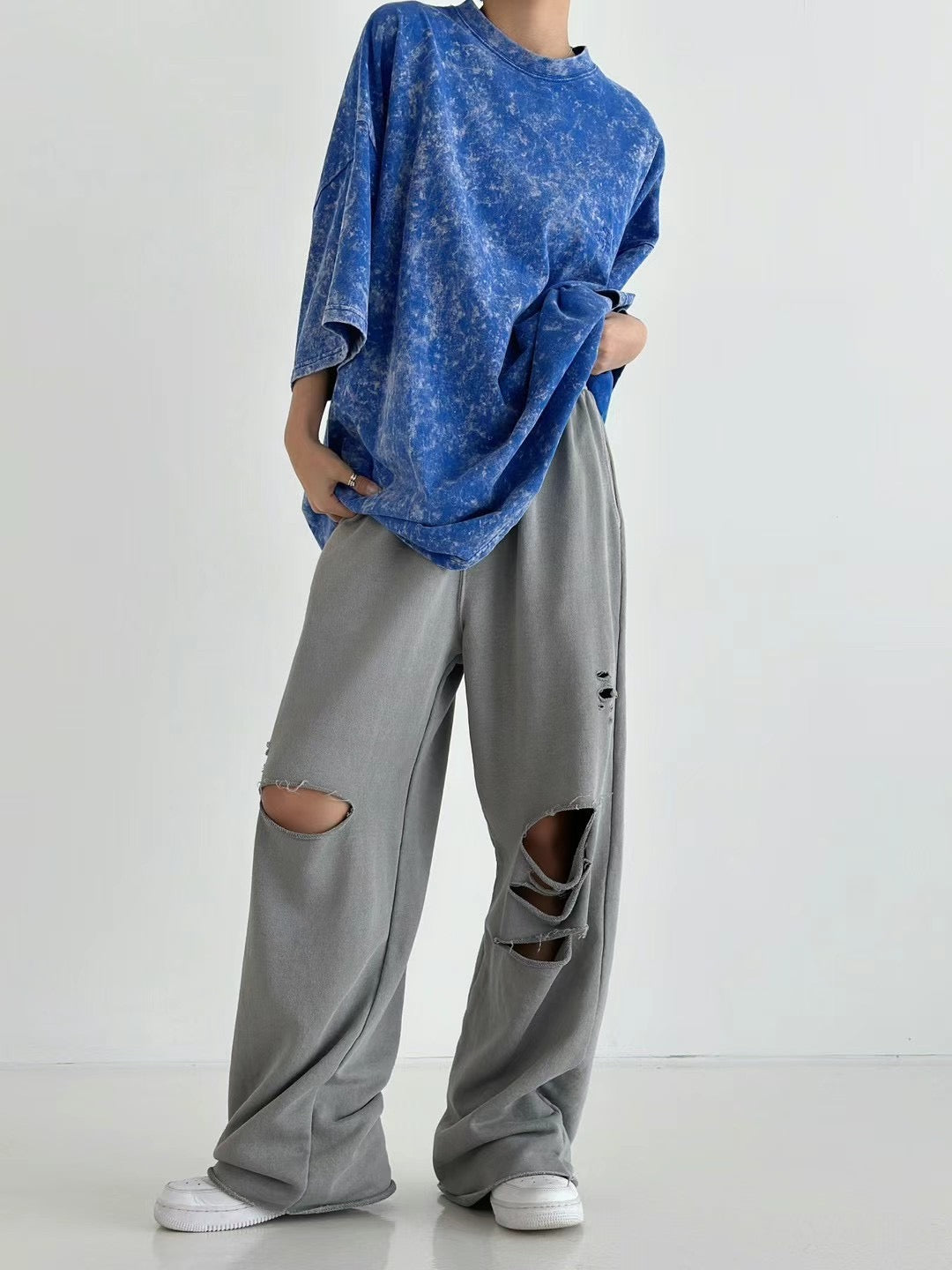 Wash and wear denim pants