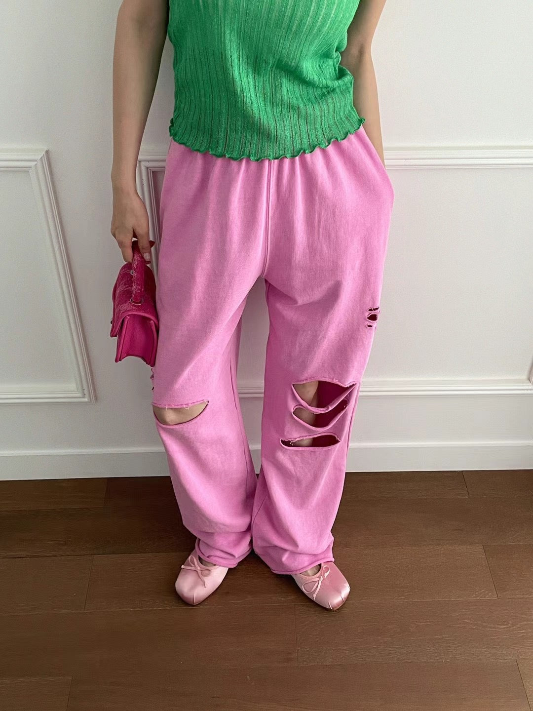 Wash and wear denim pants