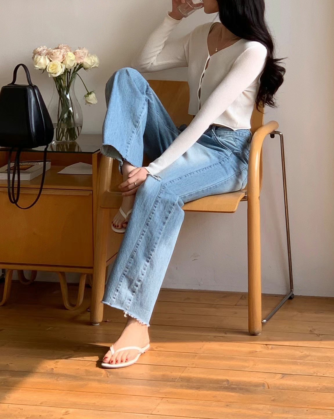 Washed jeans