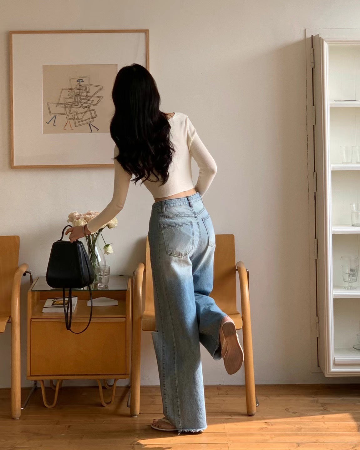 Washed jeans