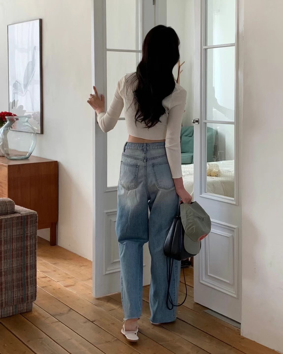 Washed jeans