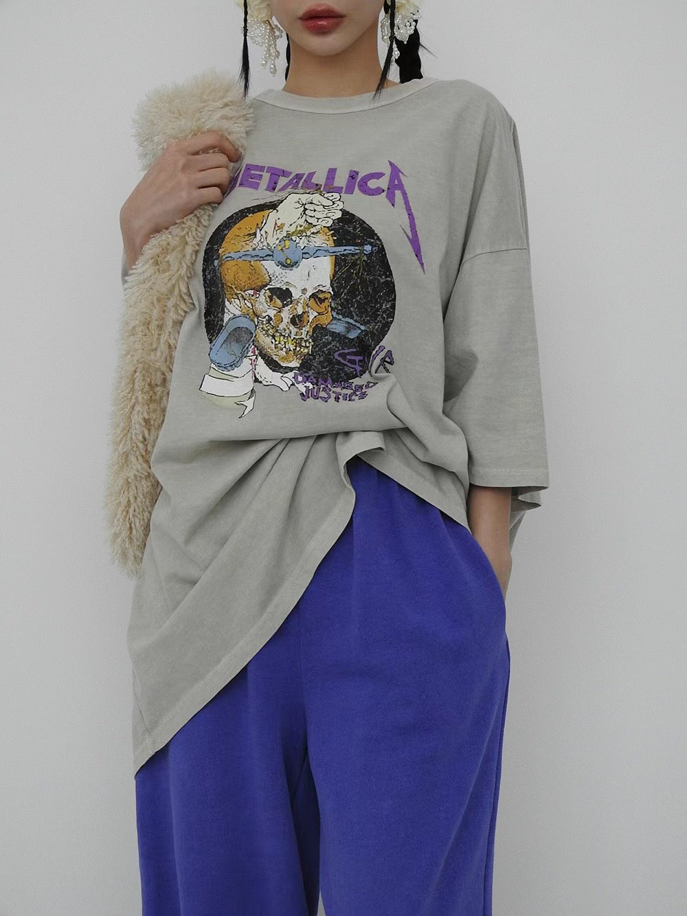Skull bone long Tee