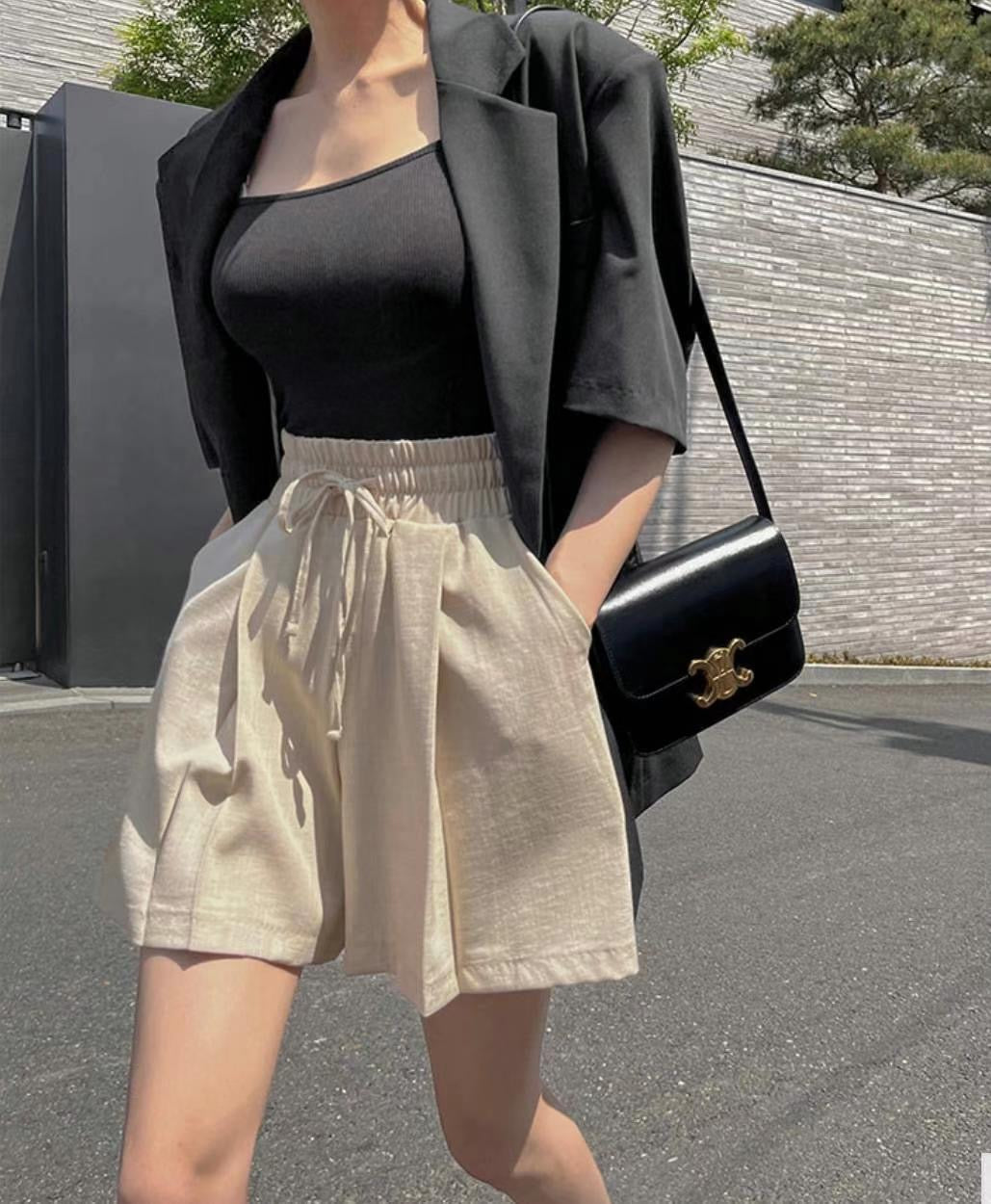 high waist shorts