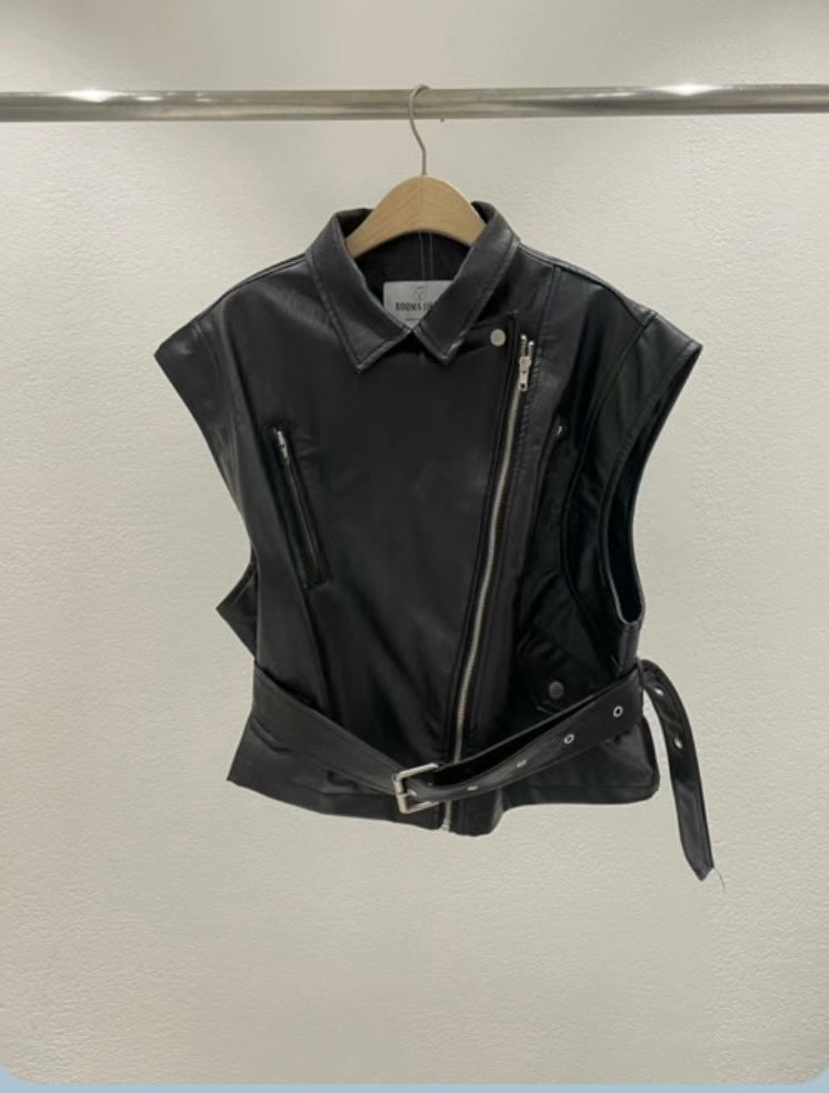 leather vest
