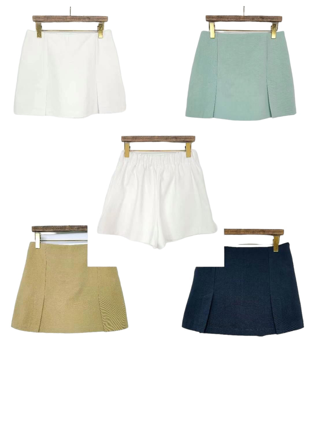 pull fabric short culottes