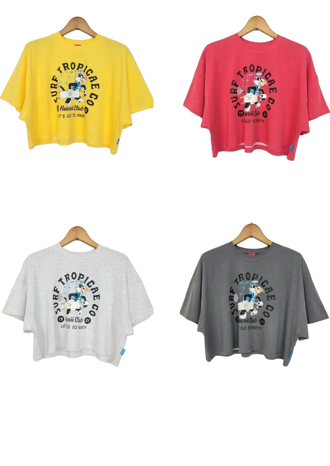 "Surf Tropicae" Cat Short Tee