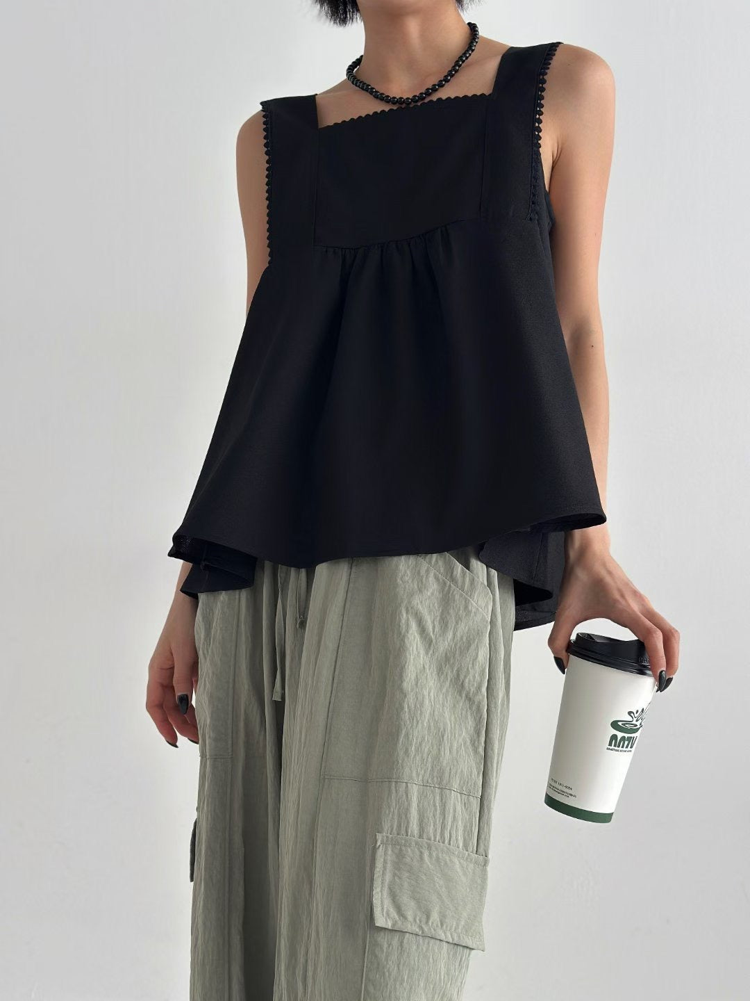 可前後着傘腳背心