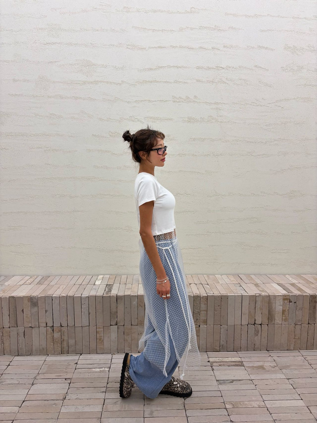 Tee + Lace 連身裙