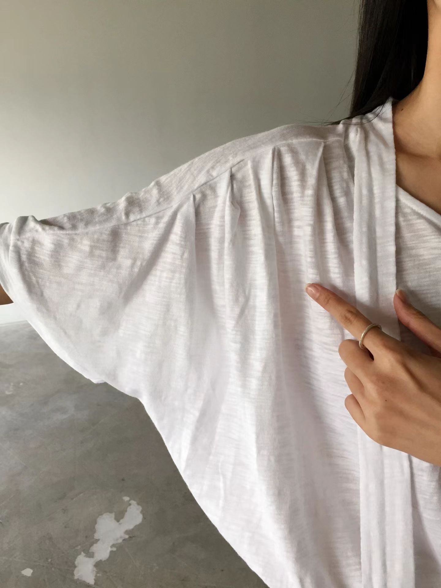 純棉連帶Tee (set裝可另購純棉長裙)
