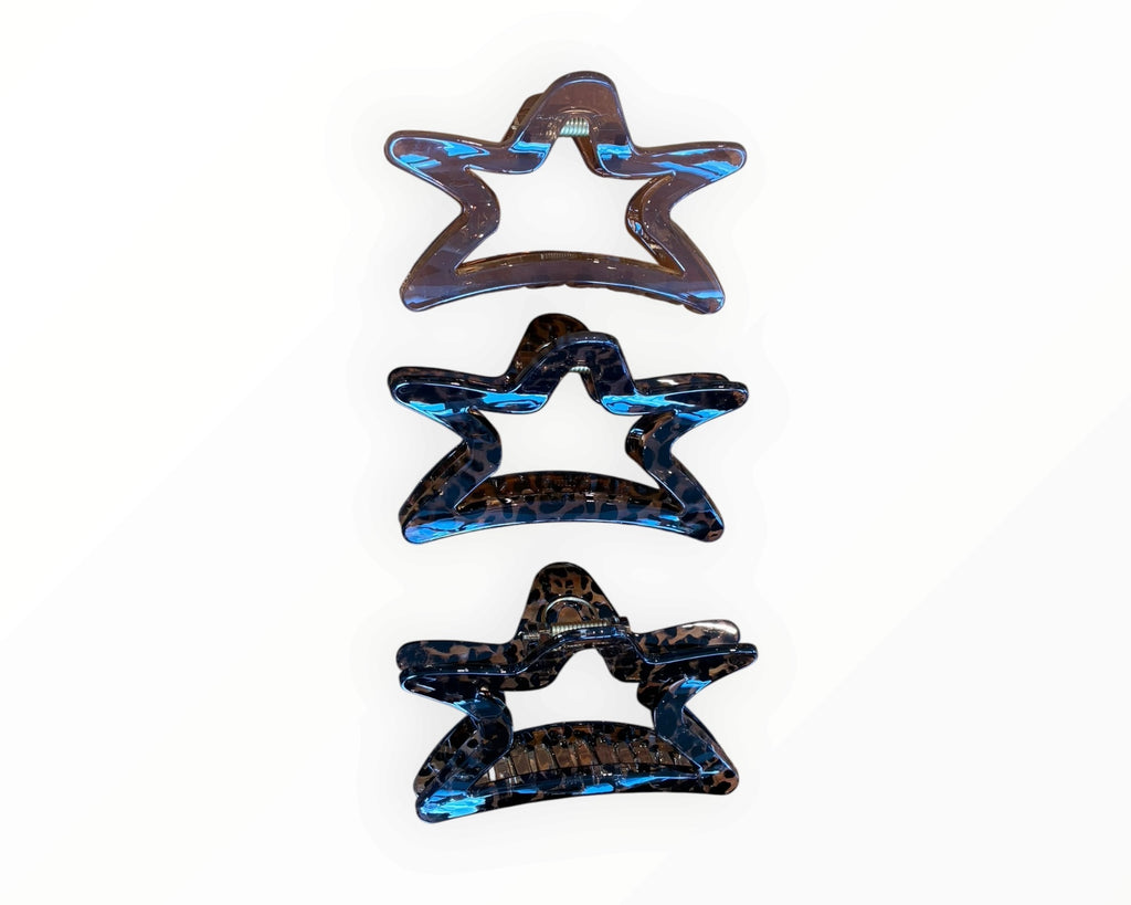 波點/豹紋 星型鯊魚夾
