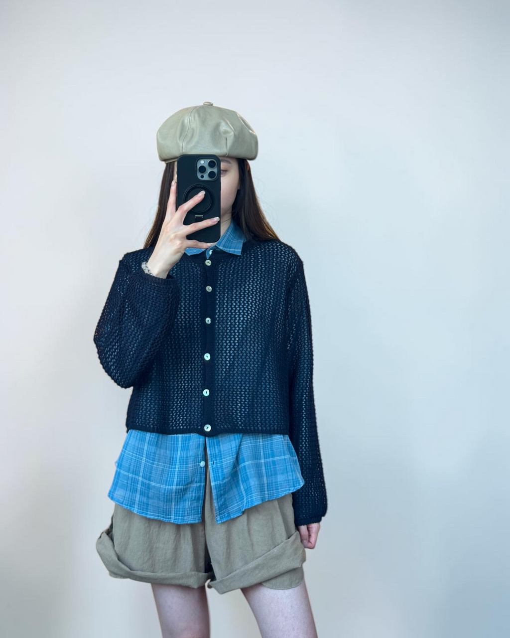 “Off Work”網網外套