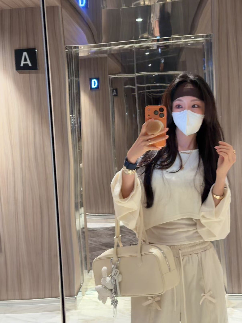 綁頸吊帶短Tee set