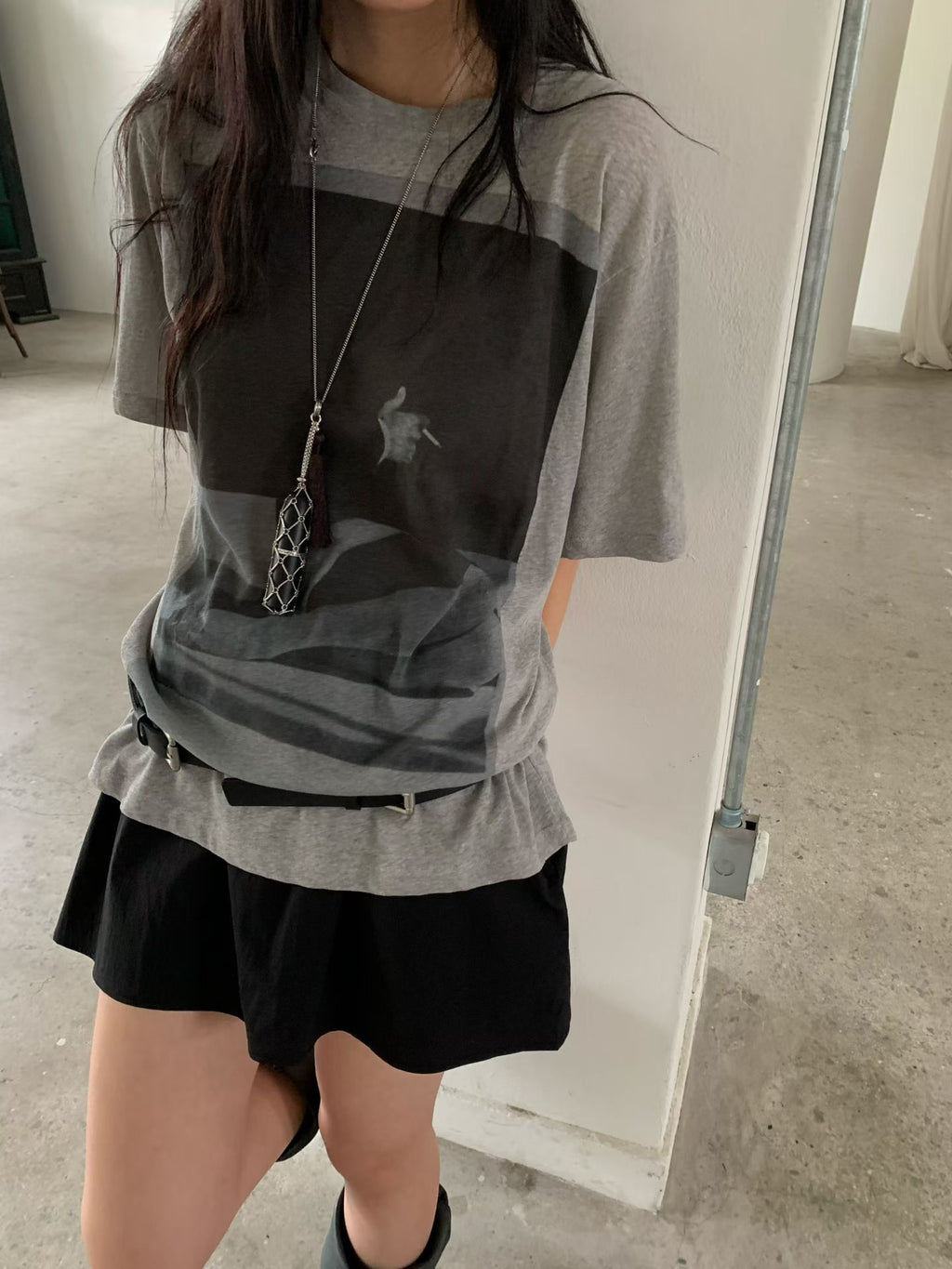 薄料純棉大Print Tee