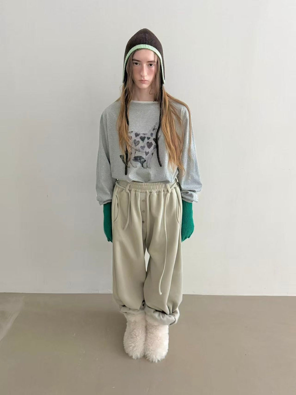 心心馬仔lace領Tee