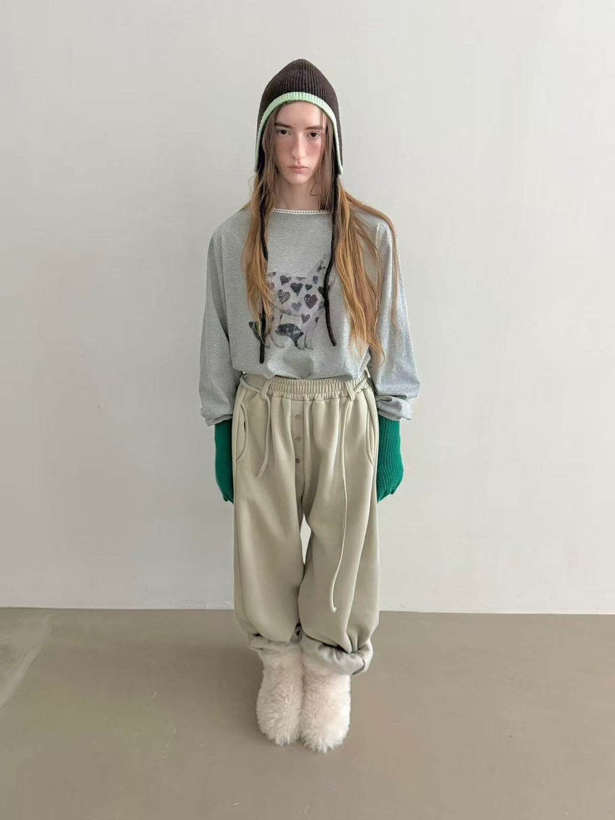 心心馬仔lace領Tee