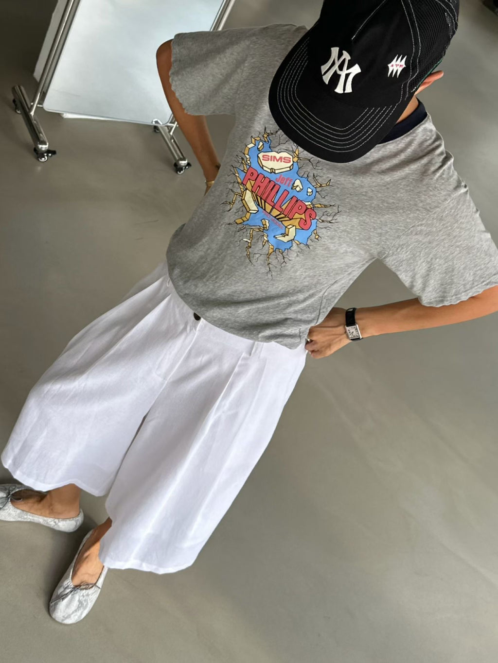 “Phillips”領拚色Tee