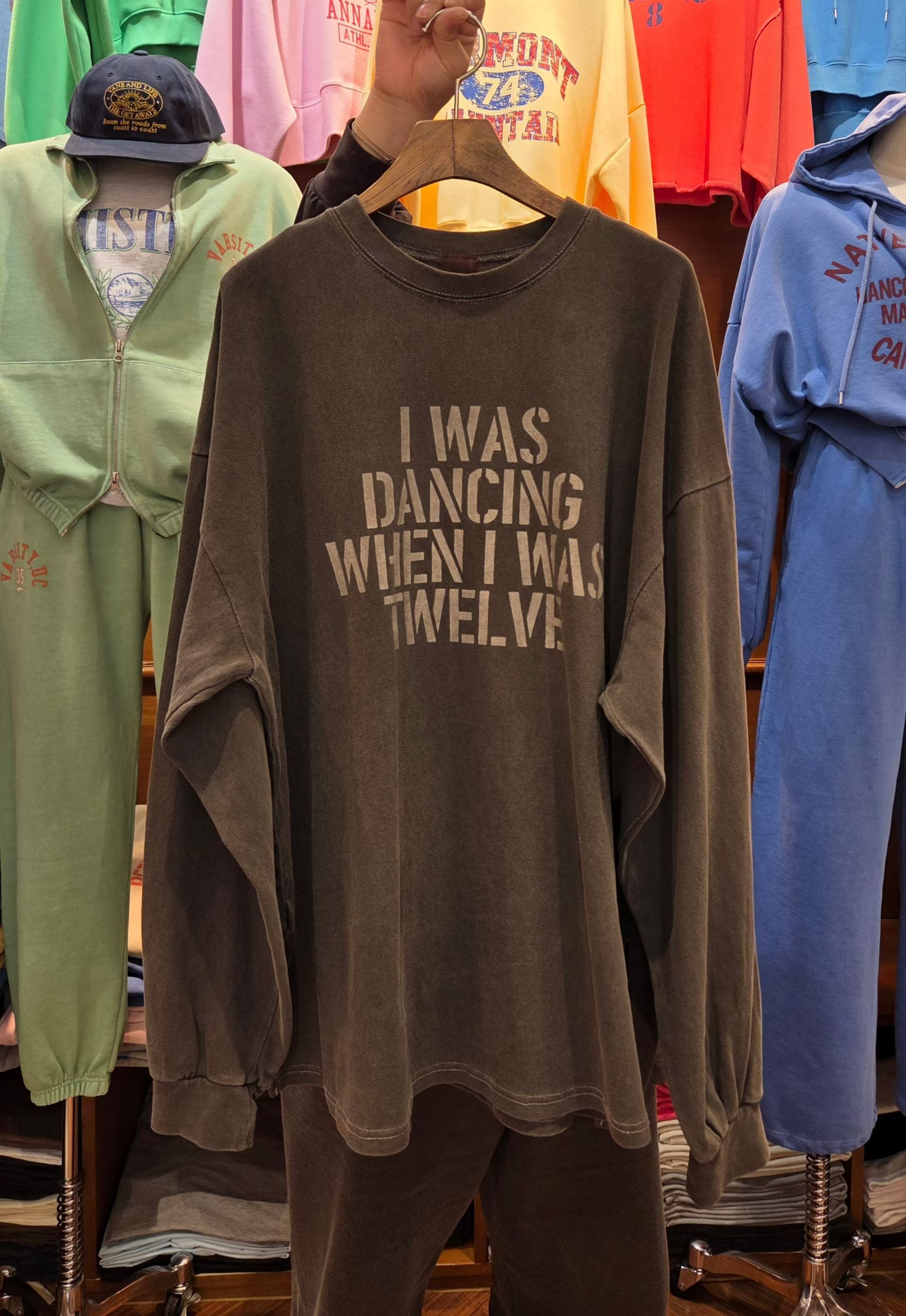 “I was Dancing”束袖洗水長Tee