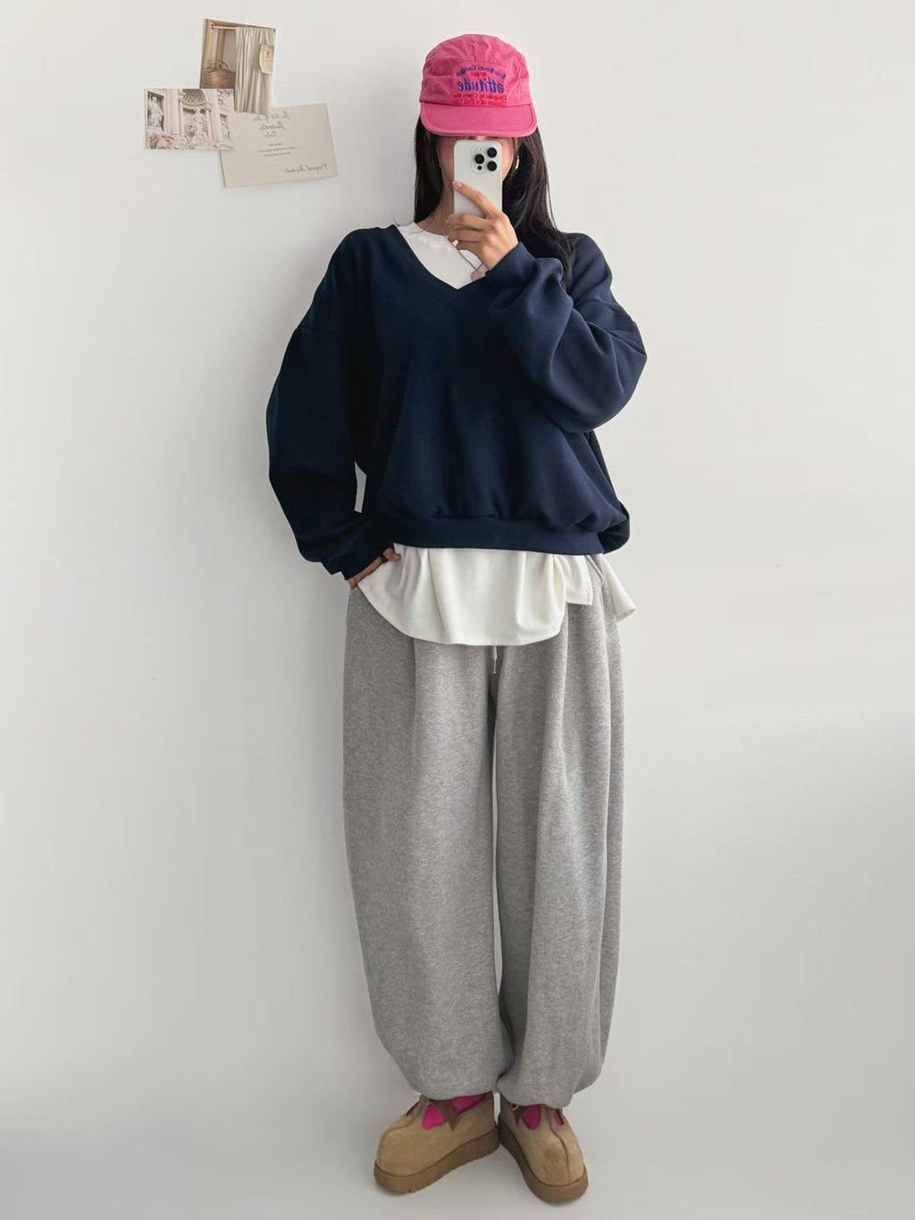 V領束腳Tee