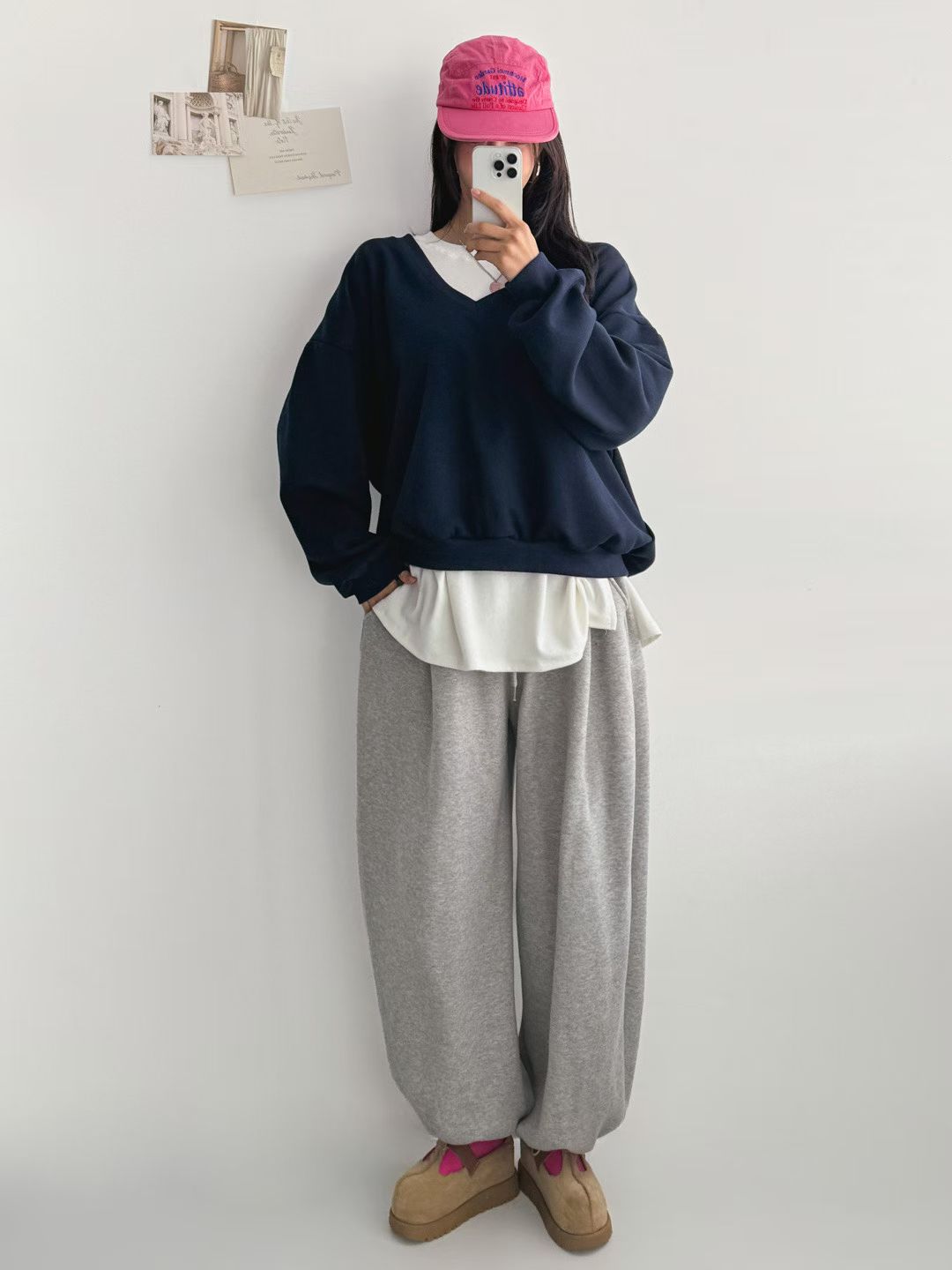 V領束腳Tee