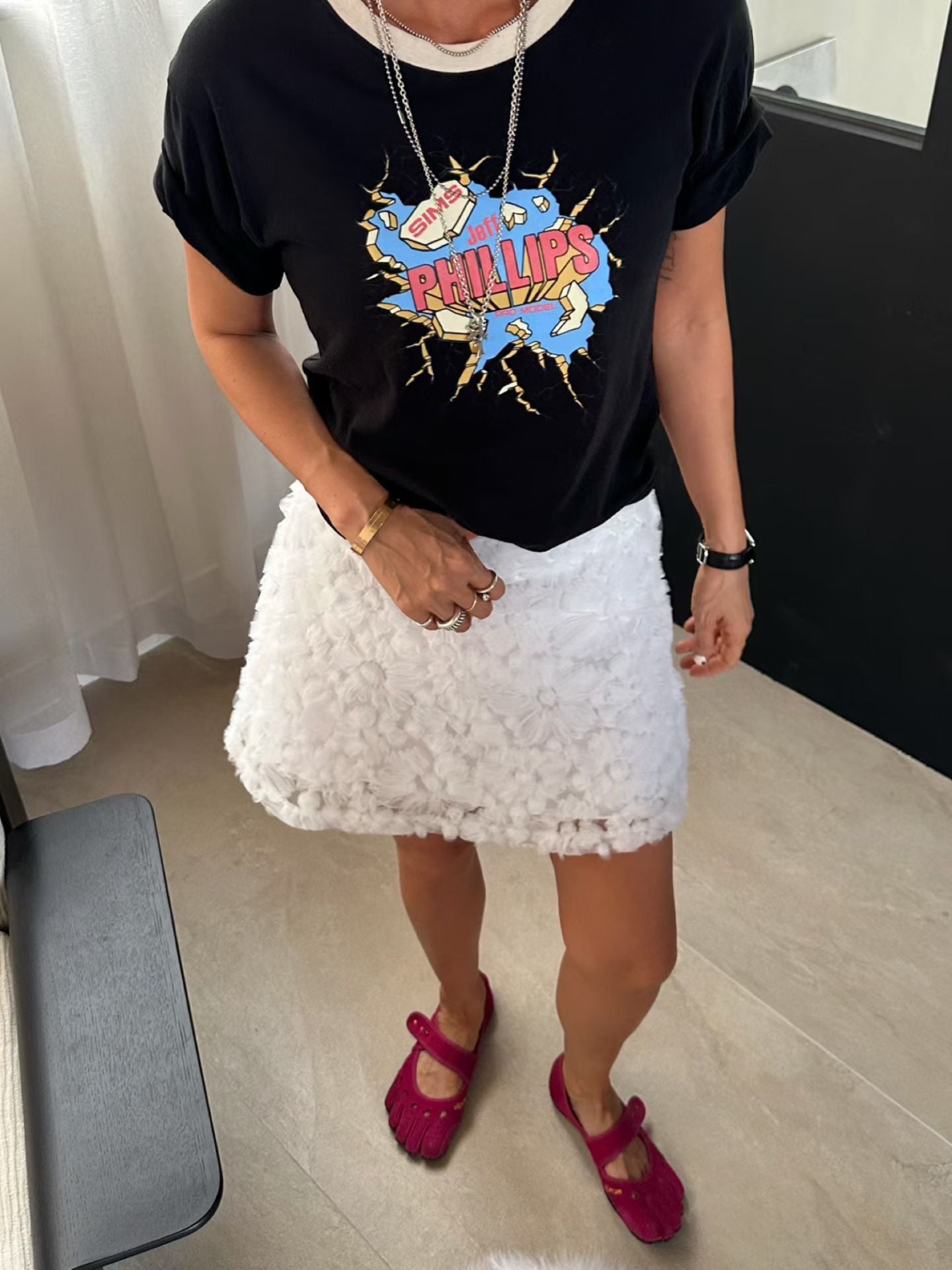 “Phillips”領拚色Tee