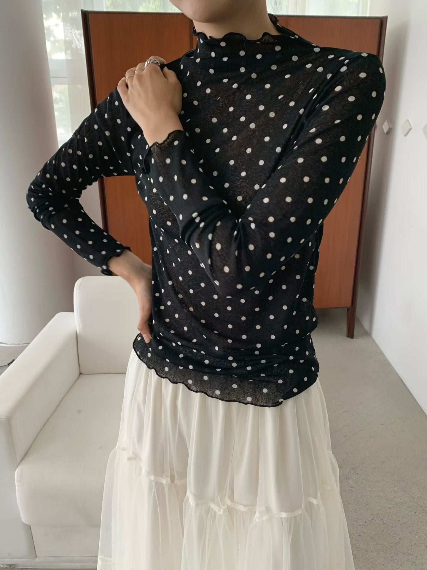 波點紗Tee