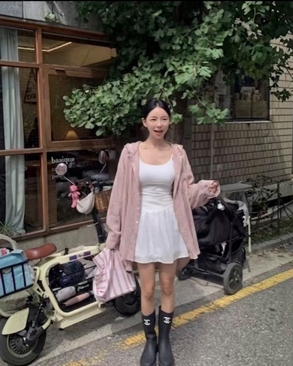 有帽pocket長恤衫
