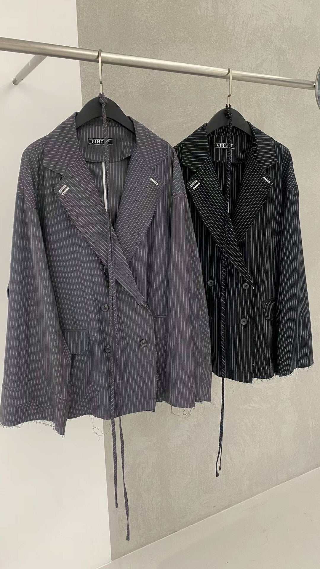 Straight wide sleeves jacket