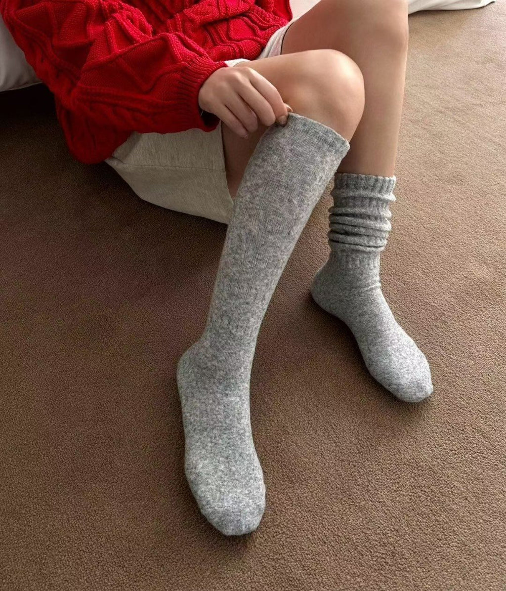 羊毛羊絨泡泡長襪($150/ 2對)