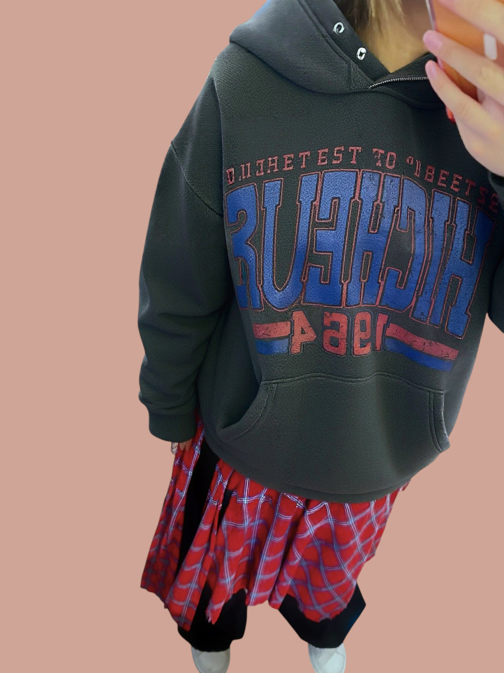 “MICHELLE”有帽洗水衛衣