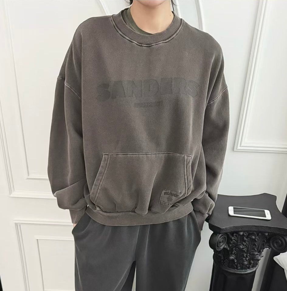 “SANDERS”洗水衛衣