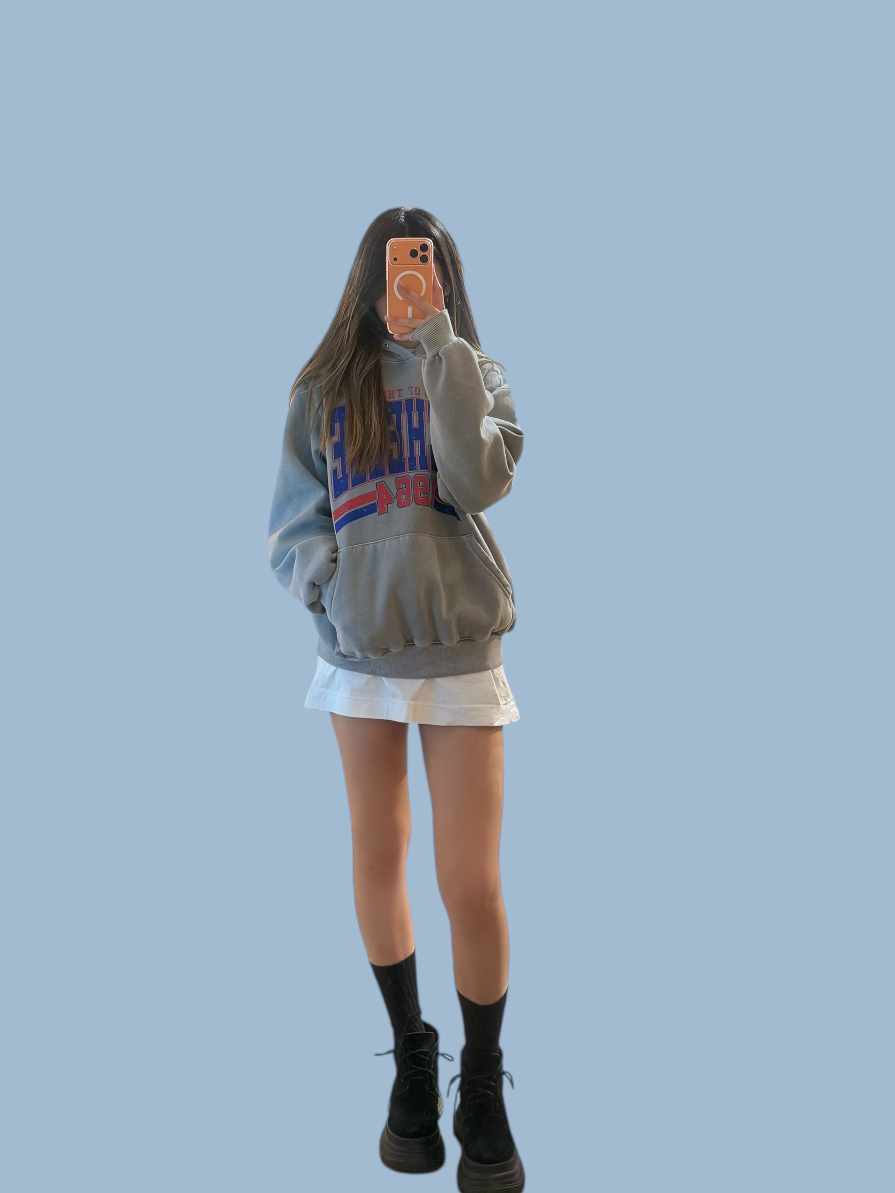 “MICHELLE”有帽洗水衛衣