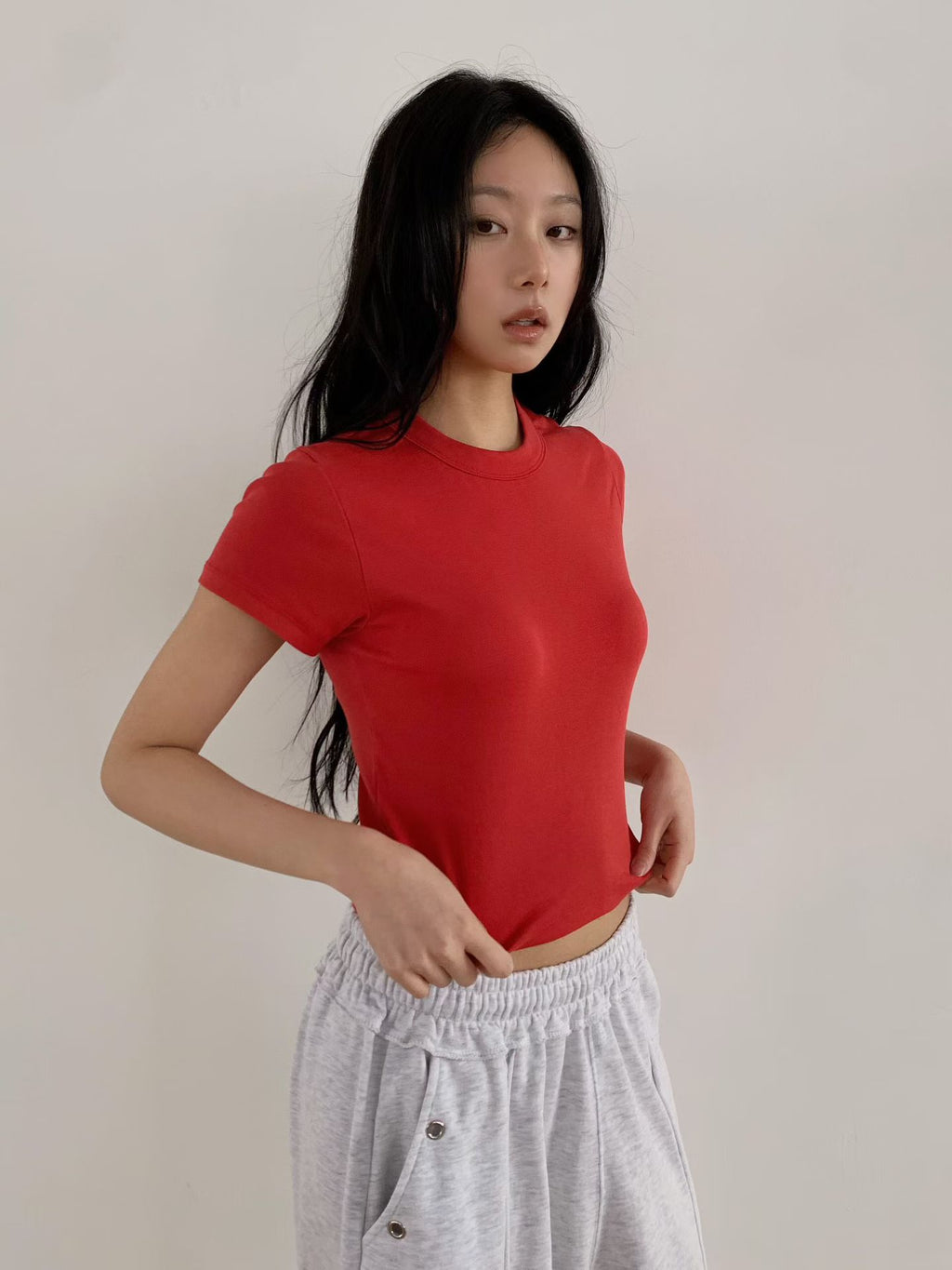 高圓領Tee