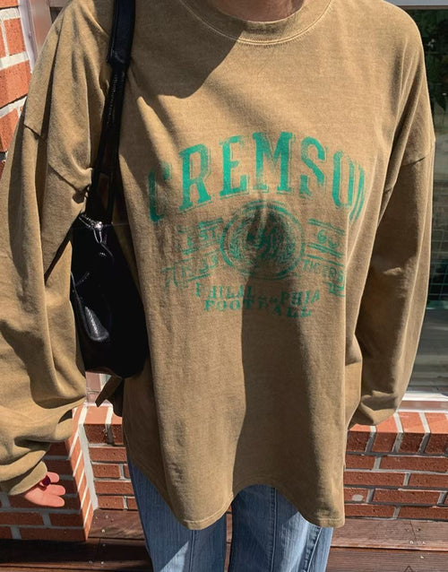 CREMSON洗水長Tee