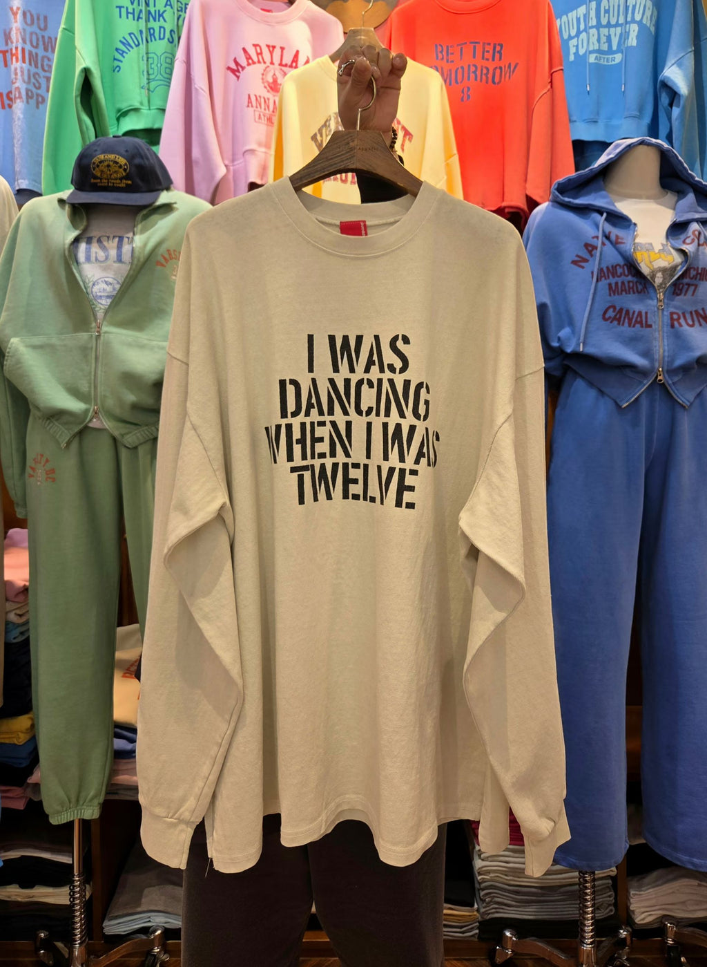 “I was Dancing”束袖洗水長Tee