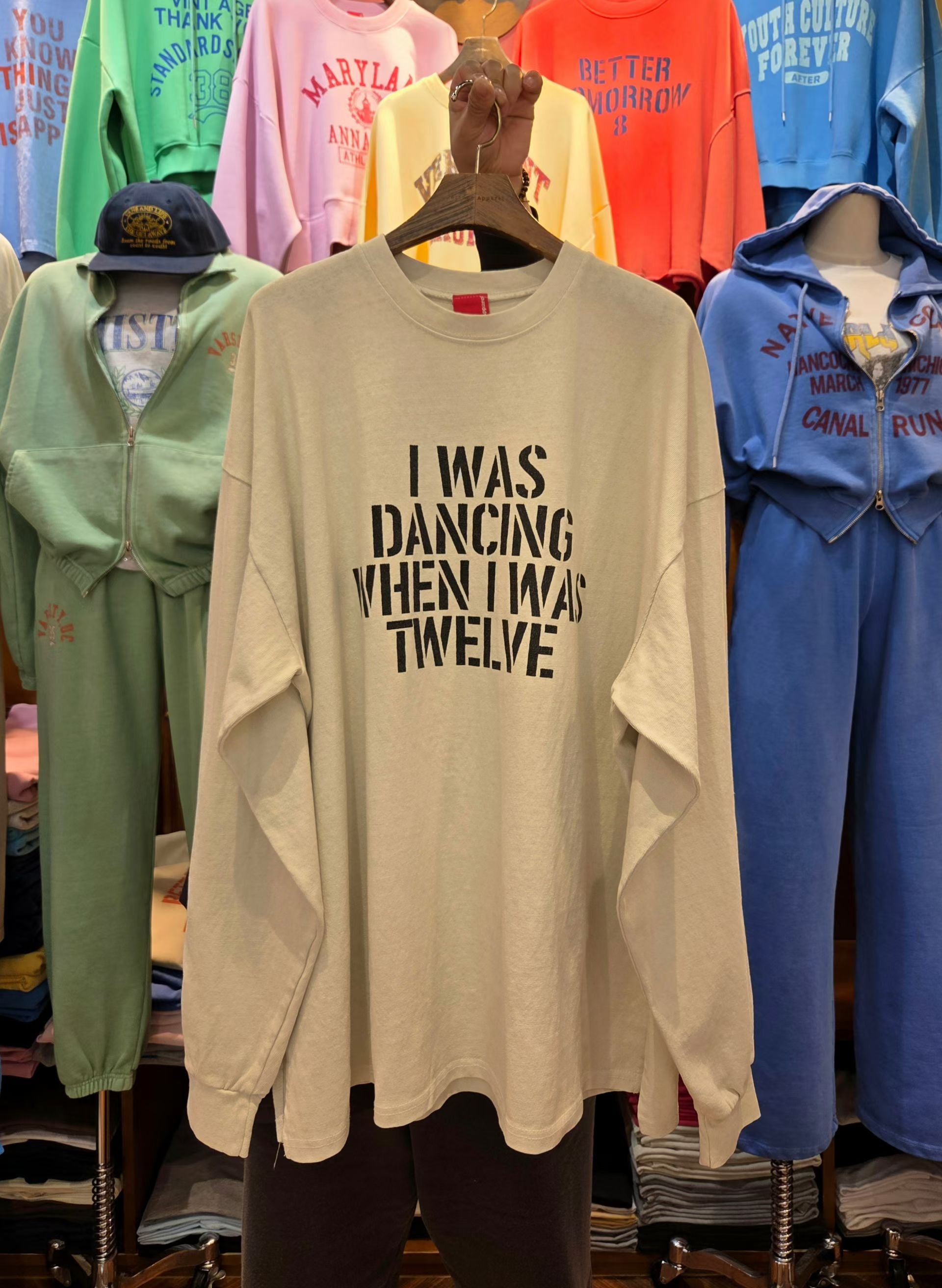 “I was Dancing”束袖洗水長Tee