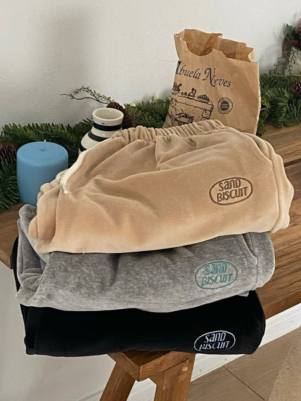 絲絨長褲 (set裝可另購𢇁絨束袖Tee)