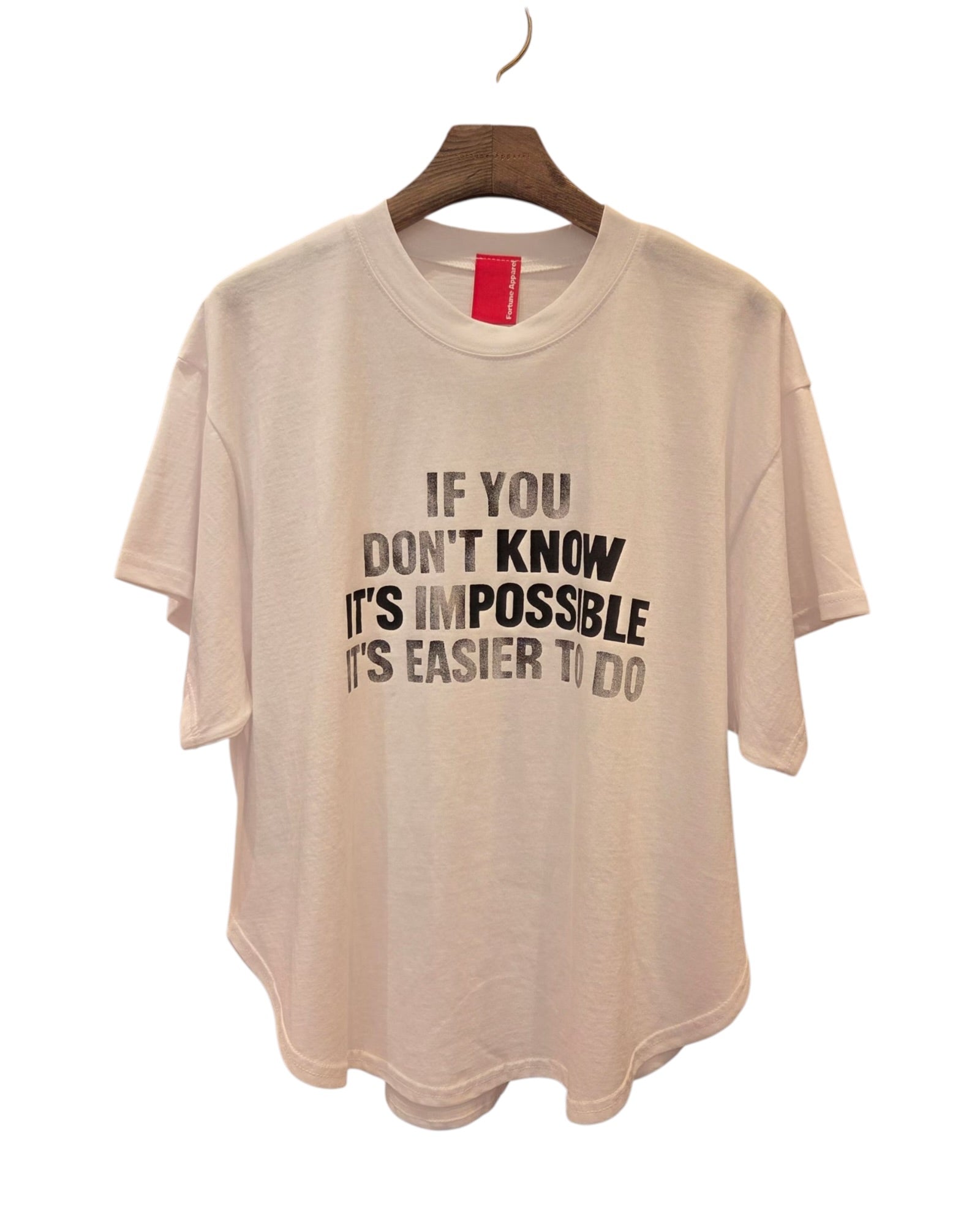 ‘IF YOU”圓腳Tee