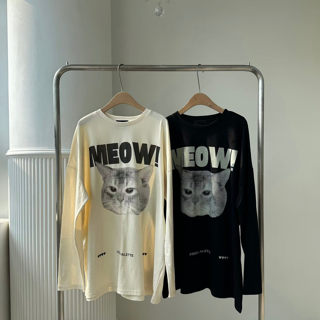 “MEOW”貓貓長Tee