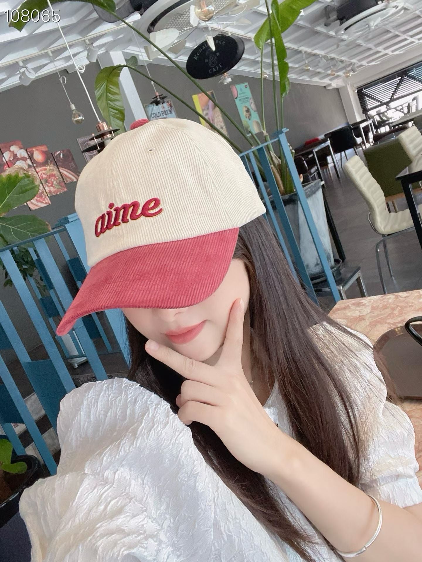 ‘Amie’燈芯絨cap